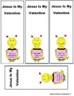 My heart belongs to Jesus Bookmarks Valentine's Day Bee For Sunday school or Children's Church